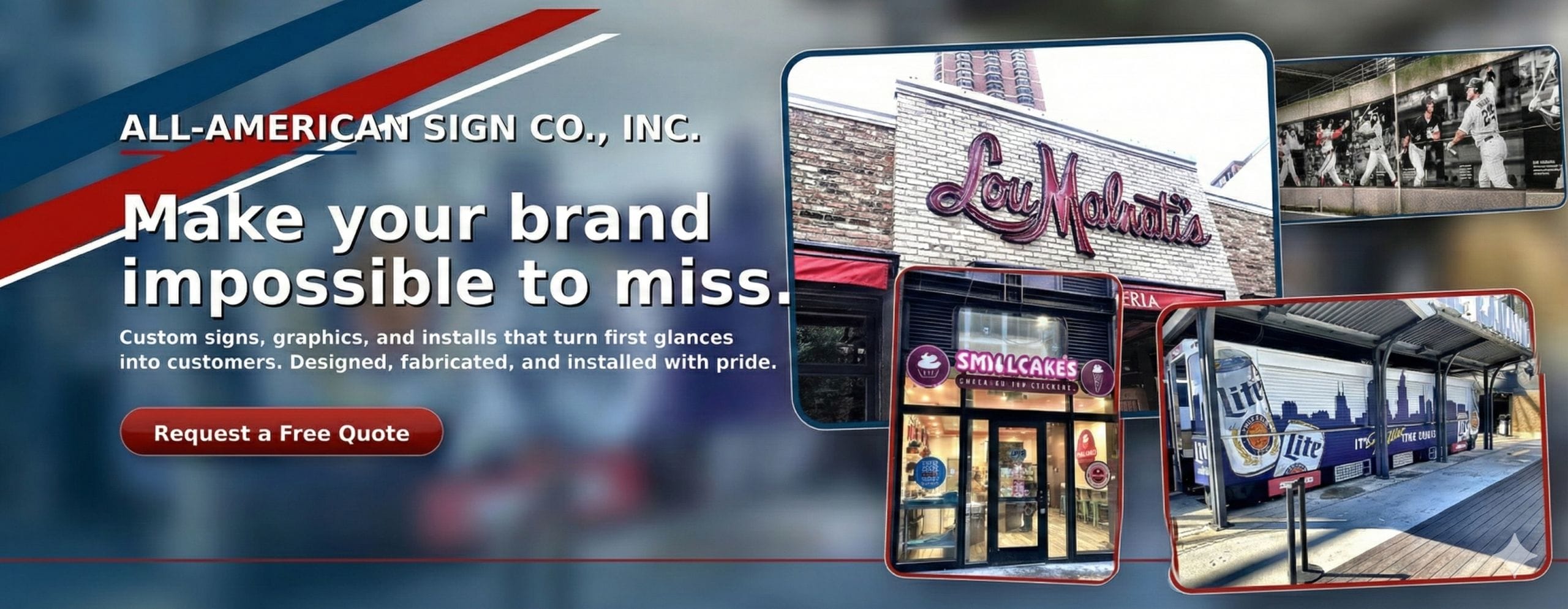 All American Sign Hero Section